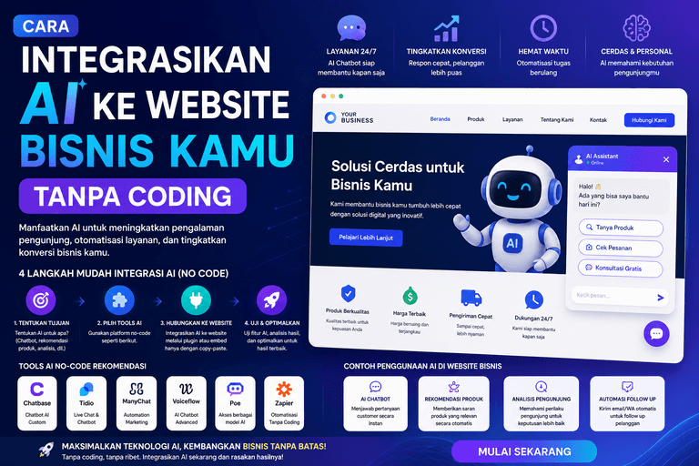 How to Integrate AI into Your Business Website Without Coding